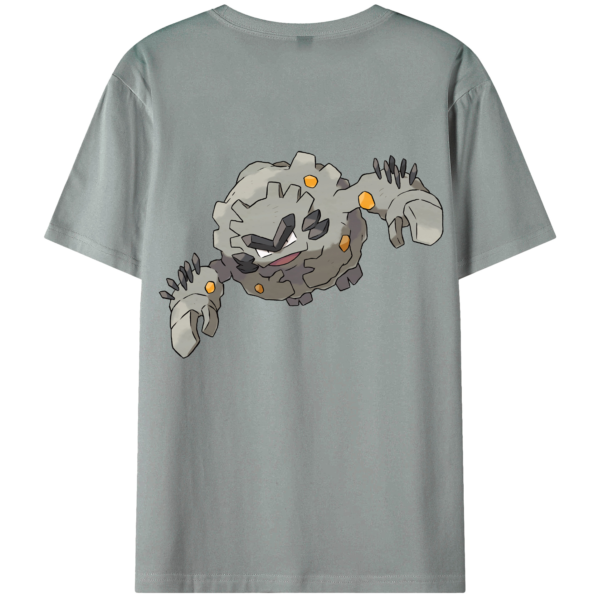 （画像用） ポケットモンスター Pokémon 綿100％ メンズ半袖Tシャツ（バックプリント） 通気性